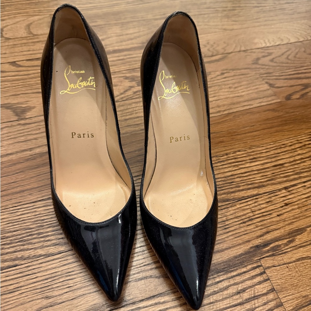 Christian Louboutin Black Patent Leather Heels